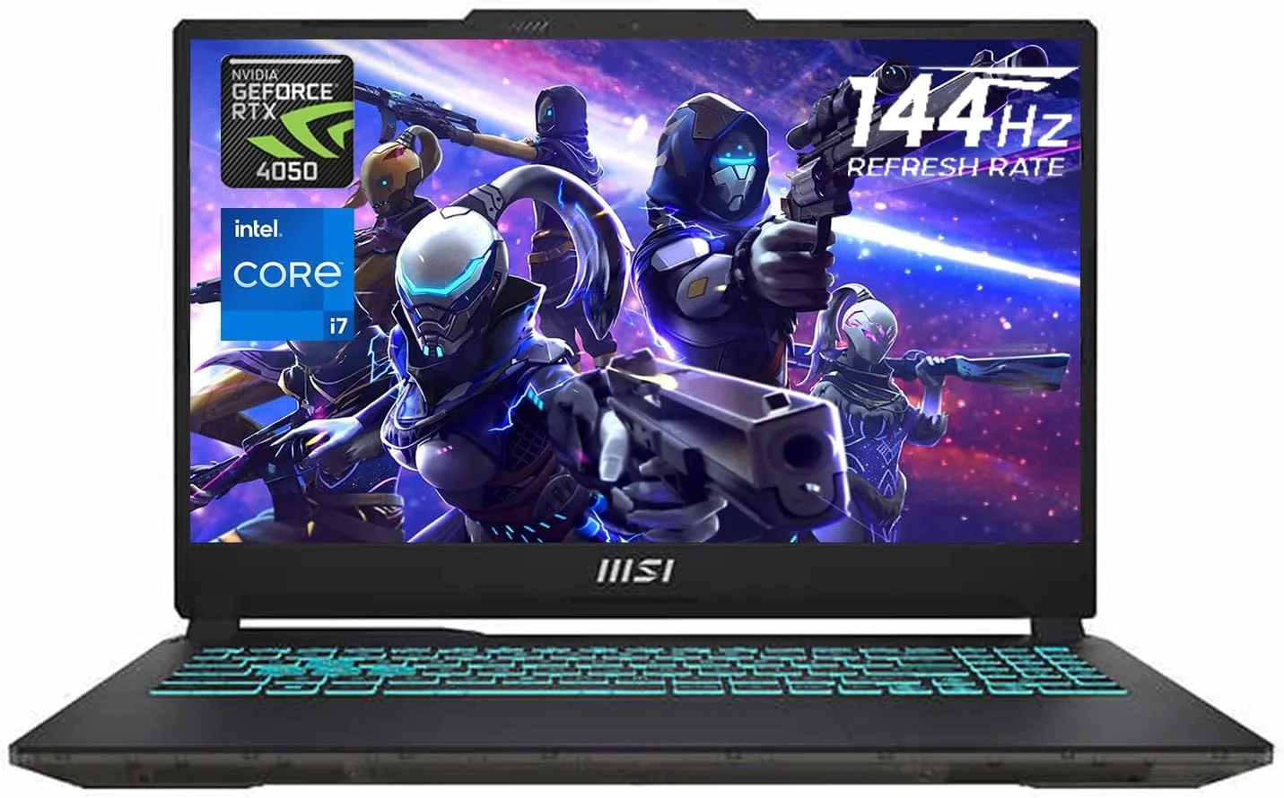 لپ تاپ گیمینگ MSI Cyborg 15، صفحه نمایش 15.6 اینچی FHD 144Hz، پردازنده نسل سیزدهم Intel Core i7-13620H، کارت گرافیک NVIDIA GeForce RTX 4050، رم 32 گیگابایتی DDR5، حافظه SSD PCIe 1 ترابایتی، وب کم، کیبورد با نور پس زمینه، Wi-Fi 6، ویندوز 11 هوم، مشکی