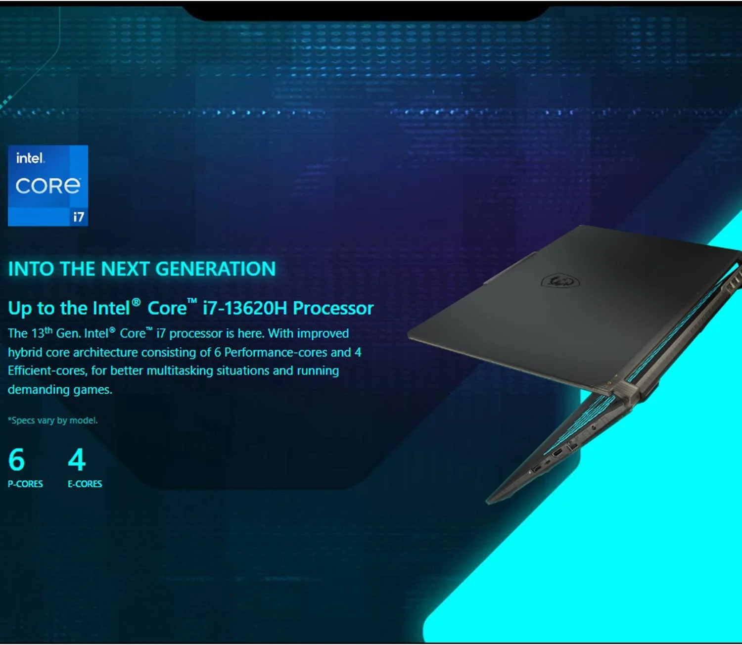 لپ تاپ گیمینگ MSI Cyborg 15، صفحه نمایش 15.6 اینچی FHD 144Hz، پردازنده نسل سیزدهم Intel Core i7-13620H، کارت گرافیک NVIDIA GeForce RTX 4050، رم 32 گیگابایتی DDR5، حافظه SSD PCIe 1 ترابایتی، وب کم، کیبورد با نور پس زمینه، Wi-Fi 6، ویندوز 11 هوم، مشکی لپ تاپ گیمینگ MSI Cyborg 15، صفحه نمایش 15.6 اینچی FHD 144Hz، پردازنده نسل سیزدهم Intel Core i7-13620H، کارت گرافیک NVIDIA GeForce RTX 4050، رم 32 گیگابایتی DDR5، حافظه SSD PCIe 1 ترابایتی، وب کم، کیبورد با نور پس زمینه، Wi-Fi 6، ویندوز 11 هوم، مشکی