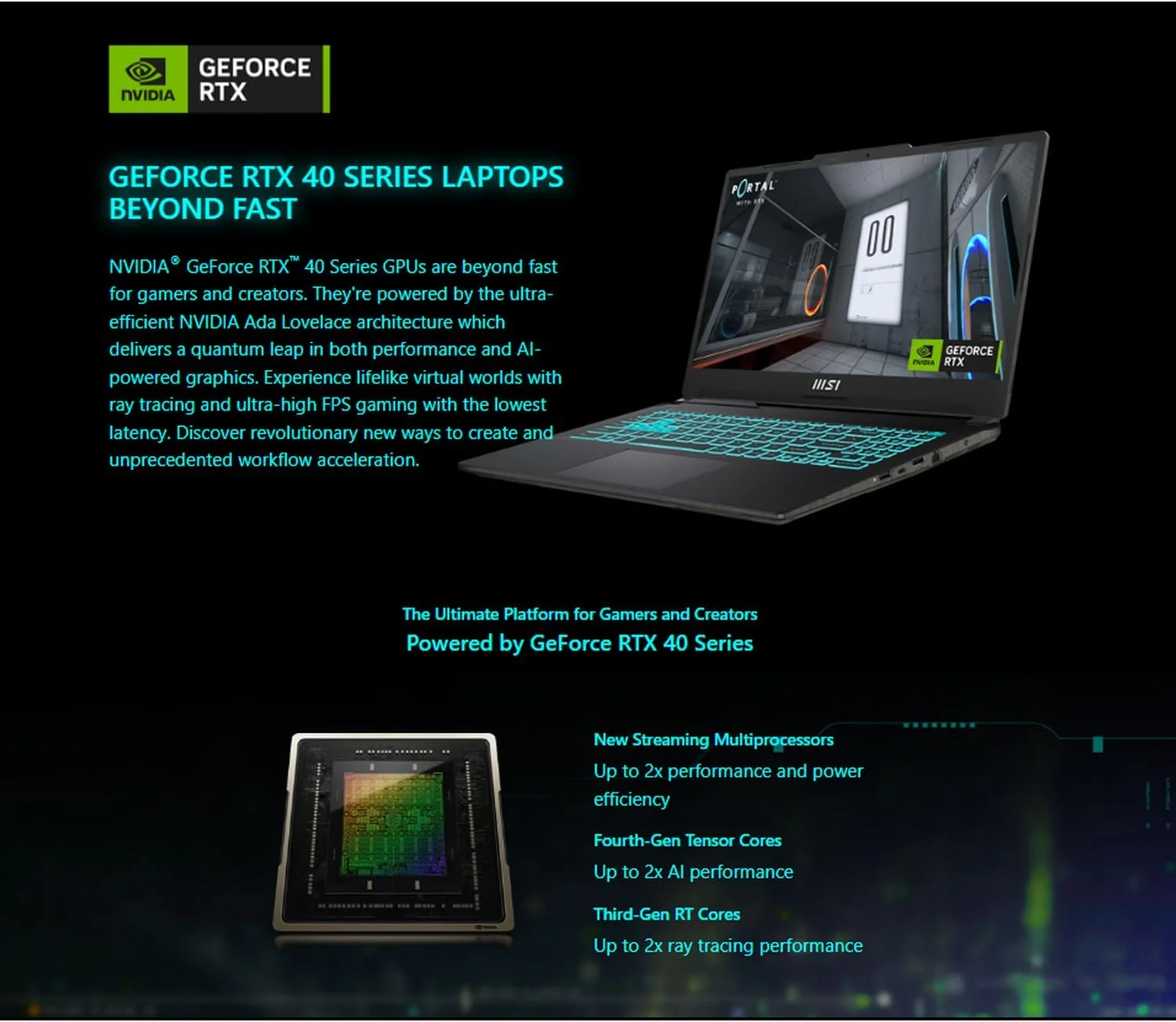 لپ تاپ گیمینگ MSI Cyborg 15، صفحه نمایش 15.6 اینچی FHD 144Hz، پردازنده نسل سیزدهم Intel Core i7-13620H، کارت گرافیک NVIDIA GeForce RTX 4050، رم 32 گیگابایتی DDR5، حافظه SSD PCIe 1 ترابایتی، وب کم، کیبورد با نور پس زمینه، Wi-Fi 6، ویندوز 11 هوم، مشکی لپ تاپ گیمینگ MSI Cyborg 15، صفحه نمایش 15.6 اینچی FHD 144Hz، پردازنده نسل سیزدهم Intel Core i7-13620H، کارت گرافیک NVIDIA GeForce RTX 4050، رم 32 گیگابایتی DDR5، حافظه SSD PCIe 1 ترابایتی، وب کم، کیبورد با نور پس زمینه، Wi-Fi 6، ویندوز 11 هوم، مشکی