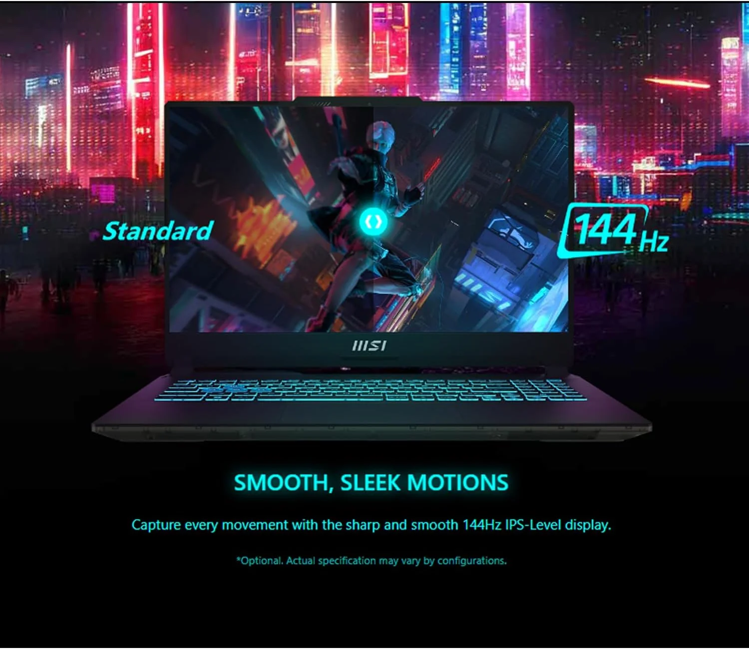 لپ تاپ گیمینگ MSI Cyborg 15، صفحه نمایش 15.6 اینچی FHD 144Hz، پردازنده نسل سیزدهم Intel Core i7-13620H، کارت گرافیک NVIDIA GeForce RTX 4050، رم 32 گیگابایتی DDR5، حافظه SSD PCIe 1 ترابایتی، وب کم، کیبورد با نور پس زمینه، Wi-Fi 6، ویندوز 11 هوم، مشکی لپ تاپ گیمینگ MSI Cyborg 15، صفحه نمایش 15.6 اینچی FHD 144Hz، پردازنده نسل سیزدهم Intel Core i7-13620H، کارت گرافیک NVIDIA GeForce RTX 4050، رم 32 گیگابایتی DDR5، حافظه SSD PCIe 1 ترابایتی، وب کم، کیبورد با نور پس زمینه، Wi-Fi 6، ویندوز 11 هوم، مشکی