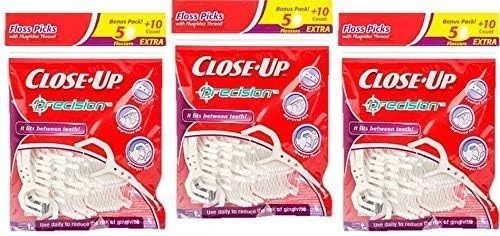 نخ دندان کمانی کلوز آپ، بسته 3 عددی (180 عدد)