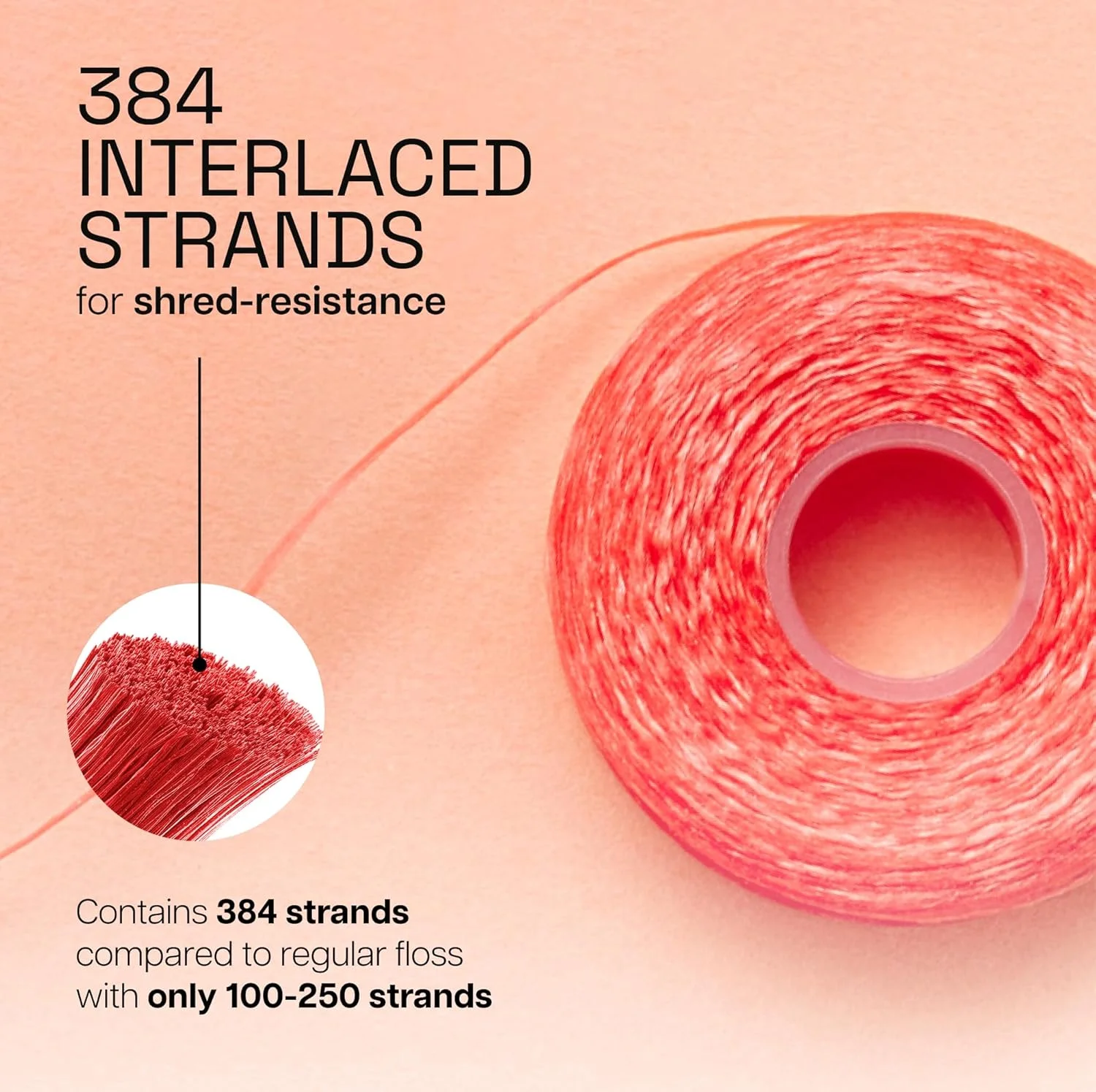 نخ دندان موم دار ریچ، دارچینی، از بین برنده پلاک، مقاوم در برابر ریش ریش شدن، تمیز کننده فوق العاده پهن، ملایم روی لثه و دندان، بدون PFAS، مراقبت از دهان، برای بزرگسالان و کودکان، 50 متر، 1 بسته