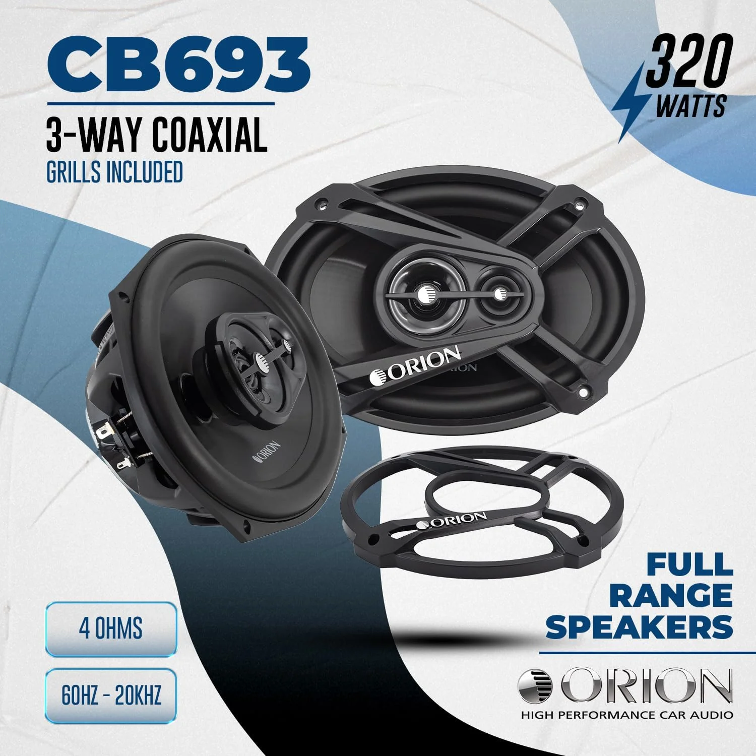 بلندگوی کواکسیال دو طرفه Orion Cobalt CT-692 6 x 9 اینچ، حداکثر توان موسیقی 450 وات، 4 اهم، صوتی خودرو، 1 ست 2 عددی بلندگوی کواکسیال دو طرفه Orion Cobalt CT-692 6 x 9 اینچ، حداکثر توان موسیقی 450 وات، 4 اهم، صوتی خودرو، 1 ست 2 عددی