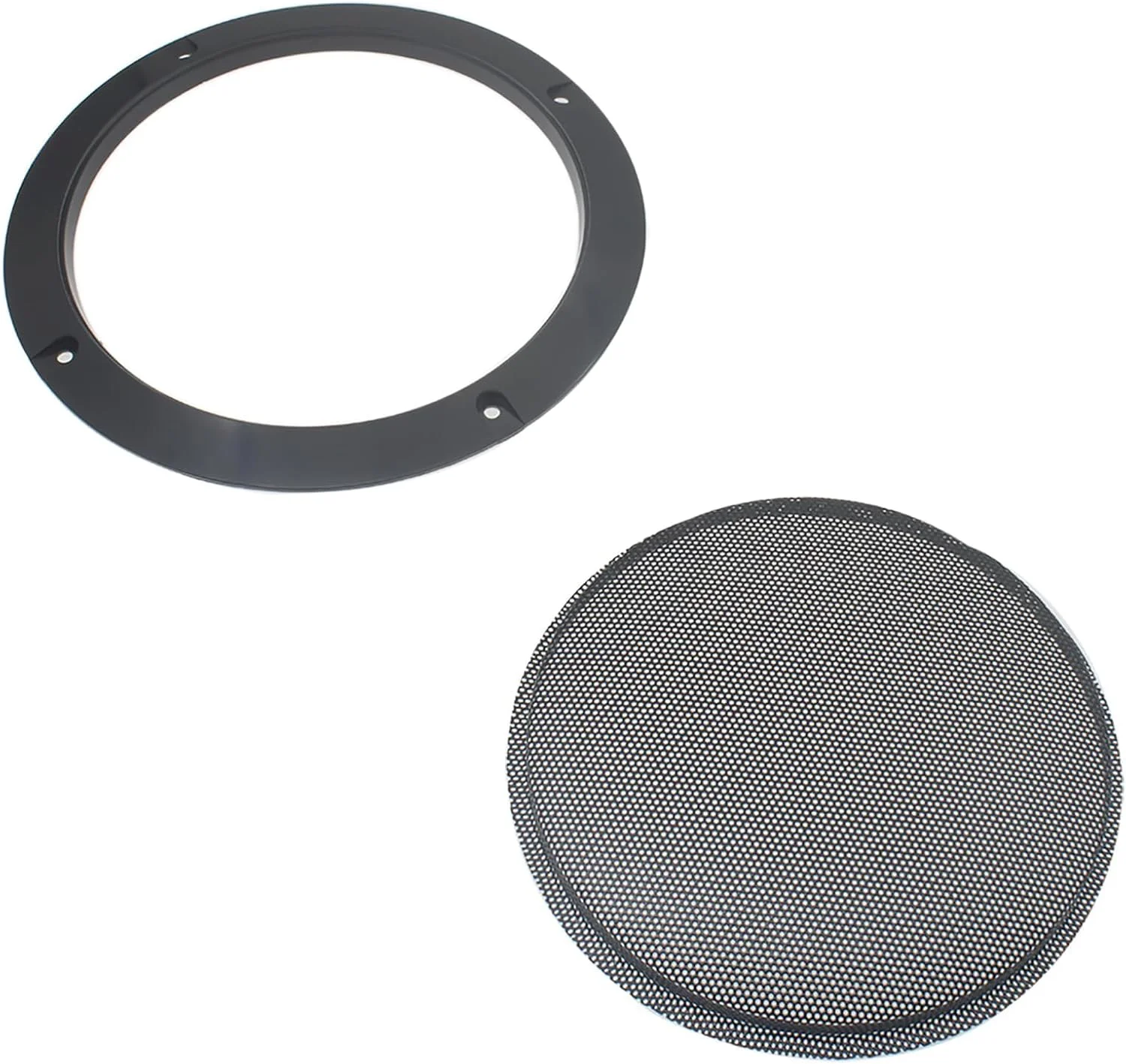 OZXNO 2 عدد محافظ توری فلزی بلندگو 10 اینچی، قاب محافظ ساب ووفر با پیچ های نصب برای بلندگوی خودرو صوتی خانگی (مشکی)