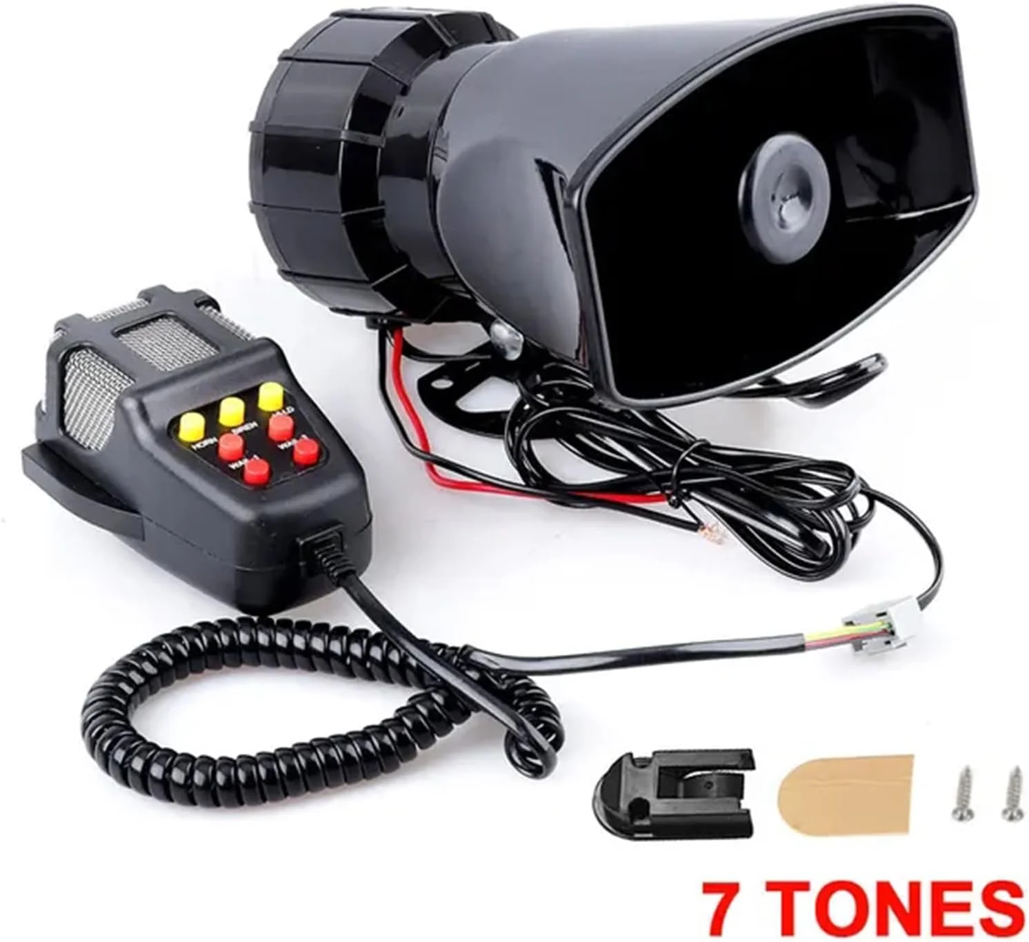 آژیر دزدگیر ماشین نیوس مدل 7 صدا، DC 12V 100W 125dB، آژیر بلند موتور سیکلت، بلندگوی هشدار خودرو، کامیون، پلاستیکی، پلیس، آتش نشان آژیر دزدگیر ماشین نیوس مدل 7 صدا، DC 12V 100W 125dB، آژیر بلند موتور سیکلت، بلندگوی هشدار خودرو، کامیون، پلاستیکی، پلیس، آتش نشان