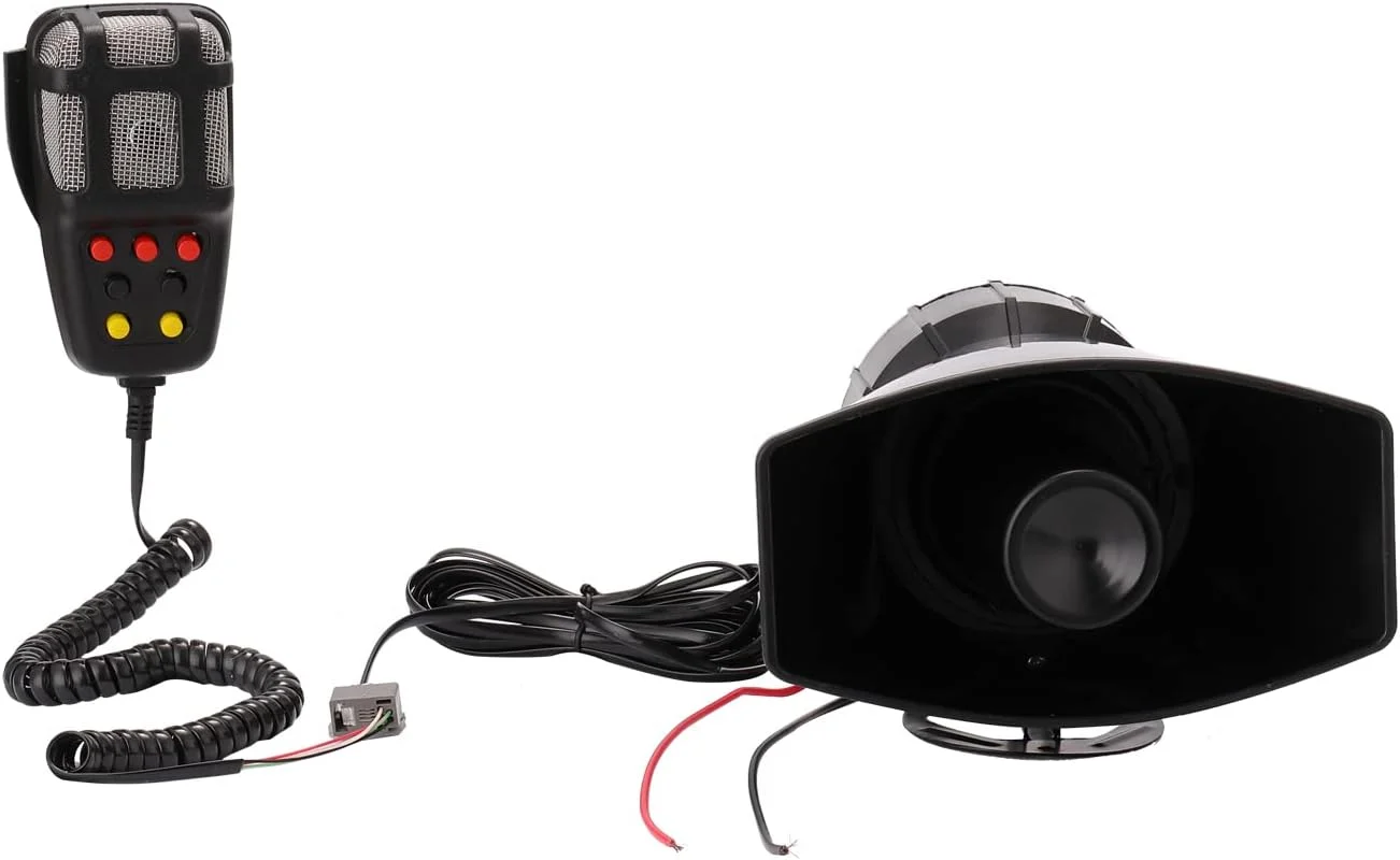 آژیر اضطراری خودرو Morelian Tone Sound، بوق آژیر خودرو با میکروفون PA، سیستم بلندگو، آمپلی فایر اضطراری، هوتر 12 ولت 80 وات 200 دسی بل