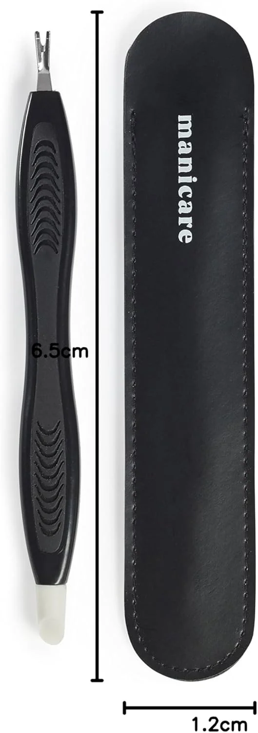 ابزار مانیکور دو طرفه Manicare برای مرتب کردن کوتیکول با میله سم، برای اصلاح کوتیکول های بیش از حد رشد کرده، نوک استیل ضد زنگ، ابزار حرفه ای مانیکور و پدیکور، شامل کیف نگهداری ابزار مانیکور دو طرفه Manicare برای مرتب کردن کوتیکول با میله سم، برای اصلاح کوتیکول های بیش از حد رشد کرده، نوک استیل ضد زنگ، ابزار حرفه ای مانیکور و پدیکور، شامل کیف نگهداری