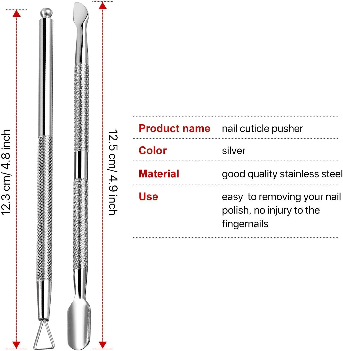 ابزار از بین برنده پوستک ضد گرد و غبار، پوشر لاک ناخن، قیچی استیل ضد زنگ، ابزار پدیکور و مانیکور بسیار تیز، پاک کننده ناخن، برای ناخن های دست و پا (2 عدد) ابزار از بین برنده پوستک ضد گرد و غبار، پوشر لاک ناخن، قیچی استیل ضد زنگ، ابزار پدیکور و مانیکور بسیار تیز، پاک کننده ناخن، برای ناخن های دست و پا (2 عدد)