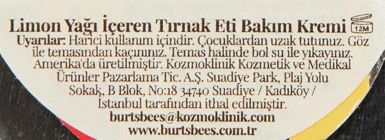 کرم کوتیکول ناخن Burt's Bees، روغن کوتیکول بادام شیرین با کره کاکائو و ویتامین E، رایحه لیمو، 15 گرم کرم کوتیکول ناخن Burt's Bees، روغن کوتیکول بادام شیرین با کره کاکائو و ویتامین E، رایحه لیمو، 15 گرم