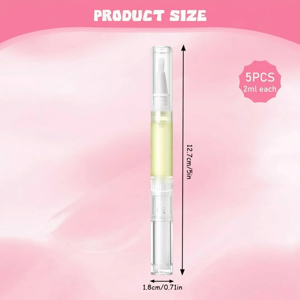 قلم روغن ناخن، قلم روغن رشد ناخن برای ترمیم ناخن، ابزارهای مراقبت از کوتیکول ناخن قابل حمل برای خانه، روغن کوتیکول برای مرطوب کردن پوست، برای رشد و استحکام