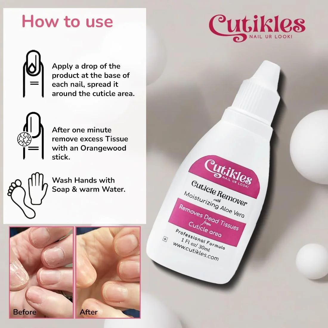 ژل از بین برنده کوتیکول CUTIKLES. از بین برنده پوست های مرده و کوتیکول های اضافی. نرم کننده کوتیکول ناخن، از بین برنده فوری کوتیکول، بدون نیاز به عقب زدن دردناک کوتیکول. مراقبت از ناخن برای مانیکور و پدیکور - 30 میلی لیتر. ژل از بین برنده کوتیکول CUTIKLES. از بین برنده پوست های مرده و کوتیکول های اضافی. نرم کننده کوتیکول ناخن، از بین برنده فوری کوتیکول، بدون نیاز به عقب زدن دردناک کوتیکول. مراقبت از ناخن برای مانیکور و پدیکور - 30 میلی لیتر.