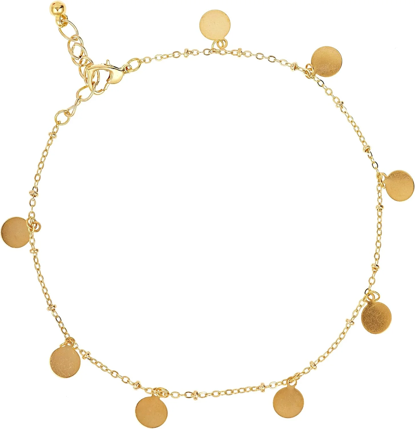 پابند کوتاه زنانه آبکاری طلا با آویزهای آلوان - EE3809SG پابند کوتاه زنانه آبکاری طلا با آویزهای آلوان - EE3809SG