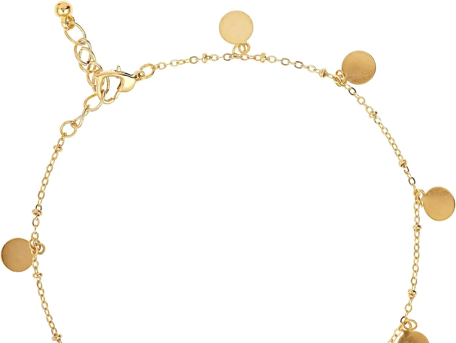 پابند کوتاه زنانه آبکاری طلا با آویزهای آلوان - EE3809SG پابند کوتاه زنانه آبکاری طلا با آویزهای آلوان - EE3809SG