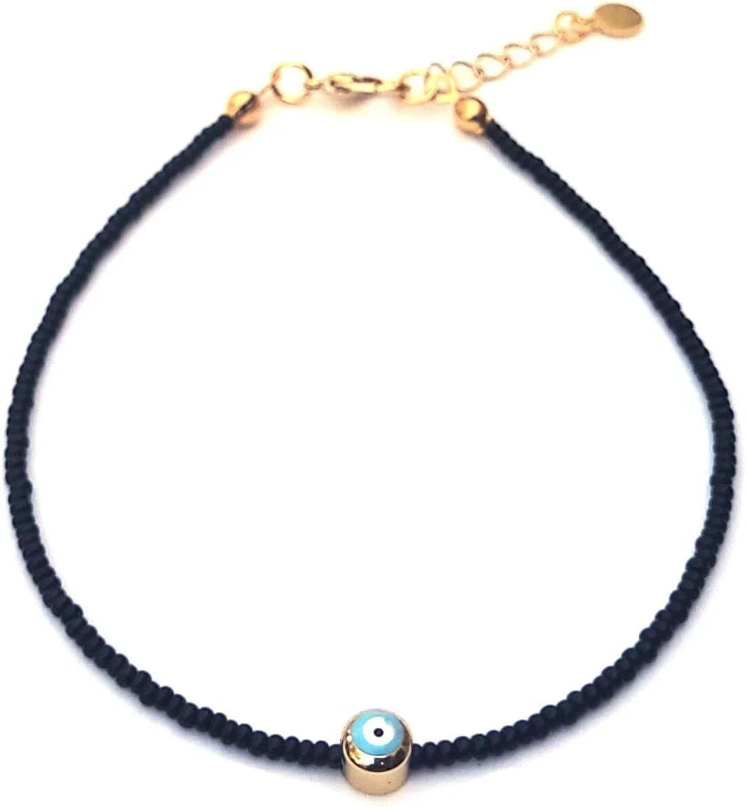 پابند زنانه طرح چشم نظر متوسط آلوان - EE3537FBLB پابند زنانه طرح چشم نظر متوسط آلوان - EE3537FBLB