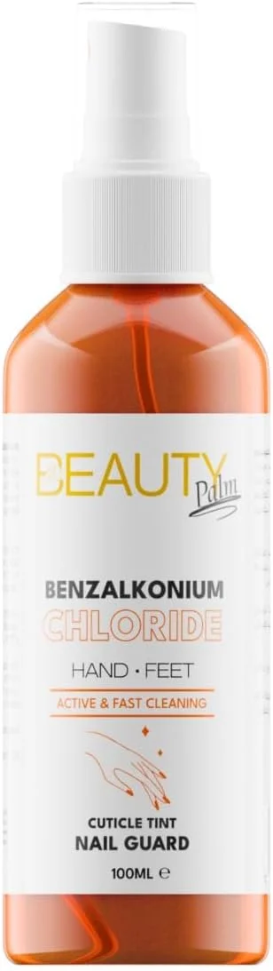 محلول کوتیکول رنگی Beauty Palm Benzalkonium Chloride، مناسب برای انواع پوست، ضد باکتری، پاک کننده ناخن ها در یک مرحله، ضدعفونی کننده ناخن (100) محلول کوتیکول رنگی Beauty Palm Benzalkonium Chloride، مناسب برای انواع پوست، ضد باکتری، پاک کننده ناخن ها در یک مرحله، ضدعفونی کننده ناخن (100)
