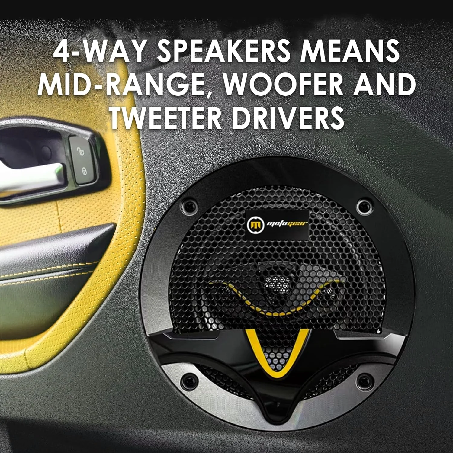 بلندگوی خودرو موتوجیر مدل MG-4400، 4 اینچ، 4 راهه