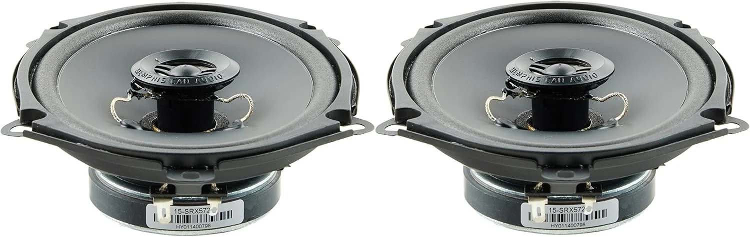بلندگوهای کواکسیال دو طرفه صوتی خودرو Memphis Audio 15-SRX572 با حداکثر توان 120 وات، سایز 5x7 اینچ