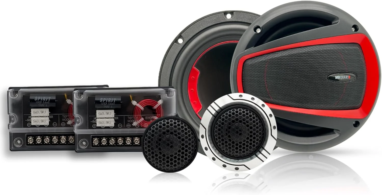 سیستم بلندگوی کامپوننت 2 طرفه MB Quart XS2-216 با توان 240 وات، سایز 6.5 اینچ، برای صدای ممتاز خودرو