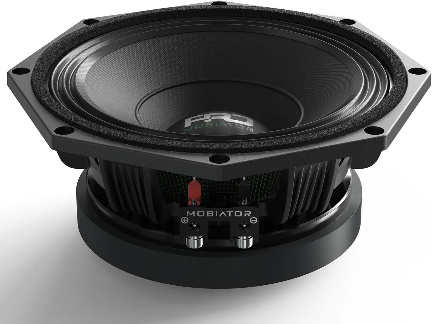 بلندگوی MOBIATOR PRO654ND - میان رده 6.5 اینچی با بولت آلومینیومی، حداکثر توان 1000 وات، توان اسمی 250 وات، 4 اهم - بلندگوهای درب خودرو با کیفیت عالی برای سیستم صوتی استریو ماشین یا کامیون