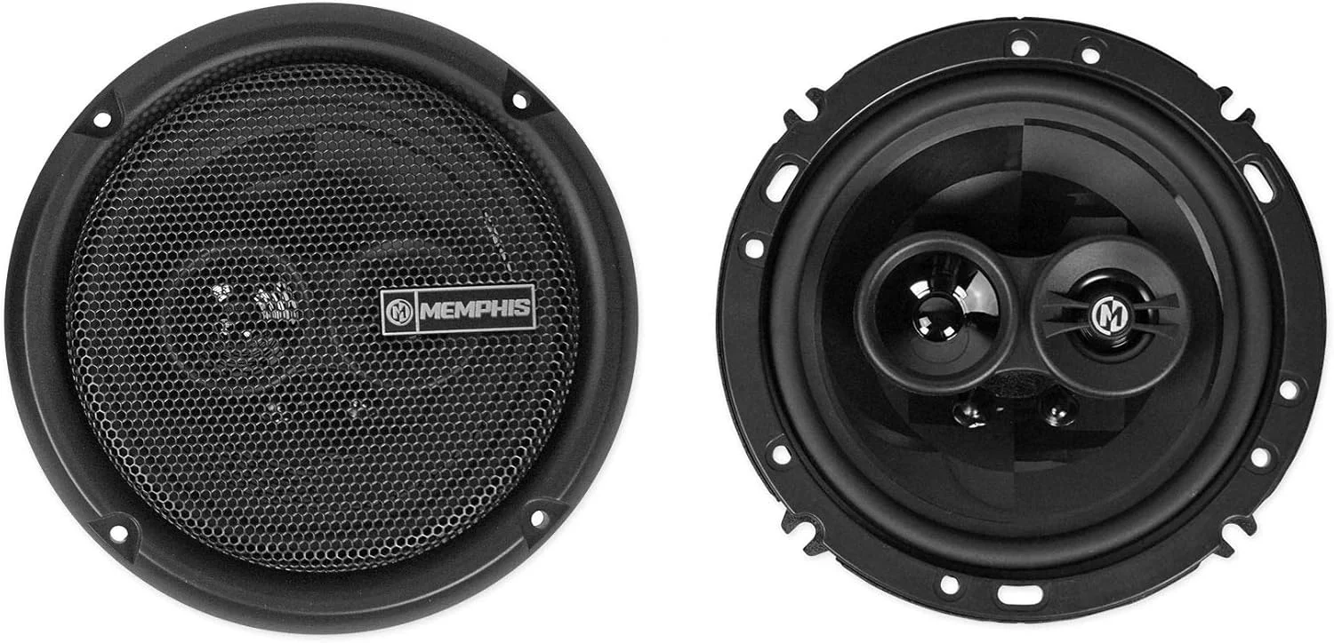 جفت بلندگو خودرو ممفیس مدل PRX603، سایز 6.5 اینچ، 100 وات، 3-Way به همراه بلندگو بلوتوثی