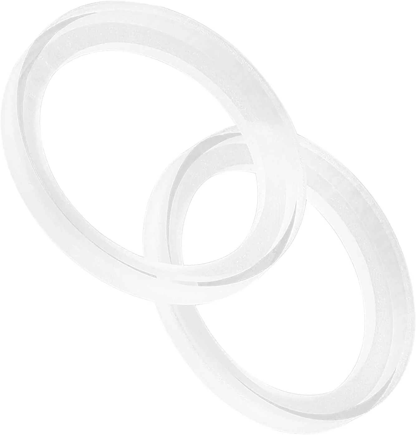 حلقه فاصله دهنده بلندگوی خودرو MACHSWON، 2 عدد، اکریلیک شفاف، شناسه 43 میلی متر برای 1 اینچ