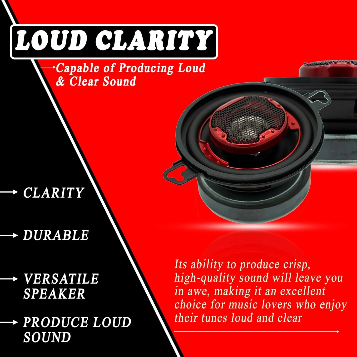 سیستم بلندگوی کواکسیال 2 طرفه MB Quart XK2-108 با توان 140 وات 3.5 اینچی برای عملکرد صوتی برتر خودرو