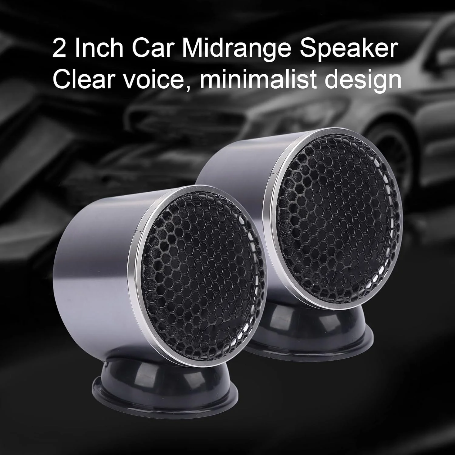 سیستم بلندگوی صوتی Luocute، بلندگوی میان رده 2 اینچی خودرو با حداکثر توان 220 وات، استریو شفاف آلیاژ آلومینیوم برای وسایل نقلیه، بلندگوی کواکسیال خودرو