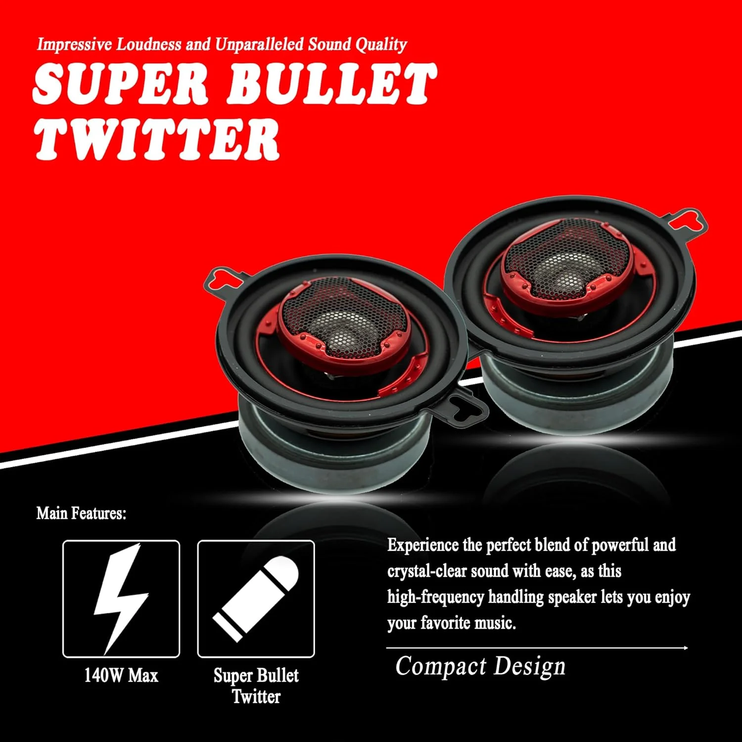 سیستم بلندگوی کواکسیال 2 طرفه MB Quart XK2-108 با توان 140 وات 3.5 اینچی برای عملکرد صوتی برتر خودرو