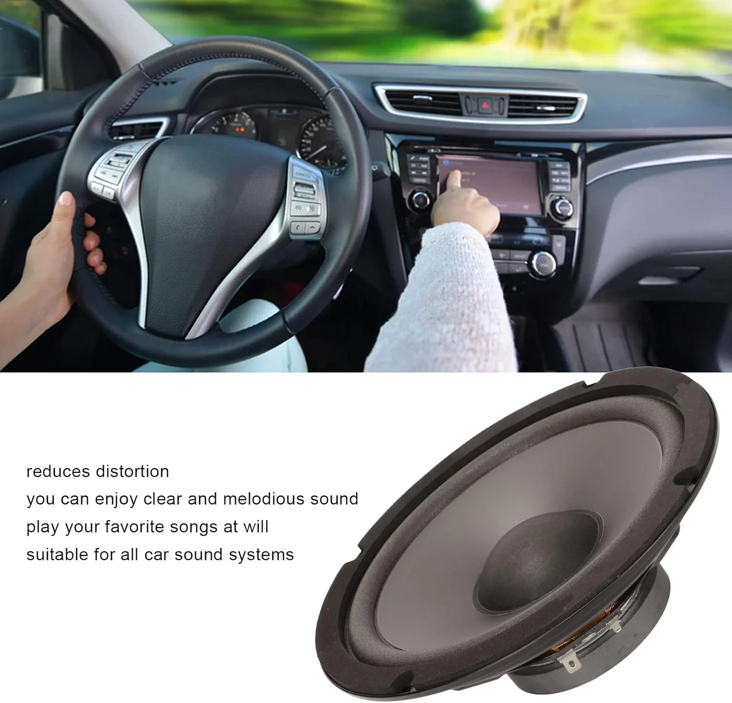 بلندگوی میان رده 6 اینچی خودرو 600 وات 4 اهم بلندگوهای کواکسیال برای سیستم صوتی خودرو