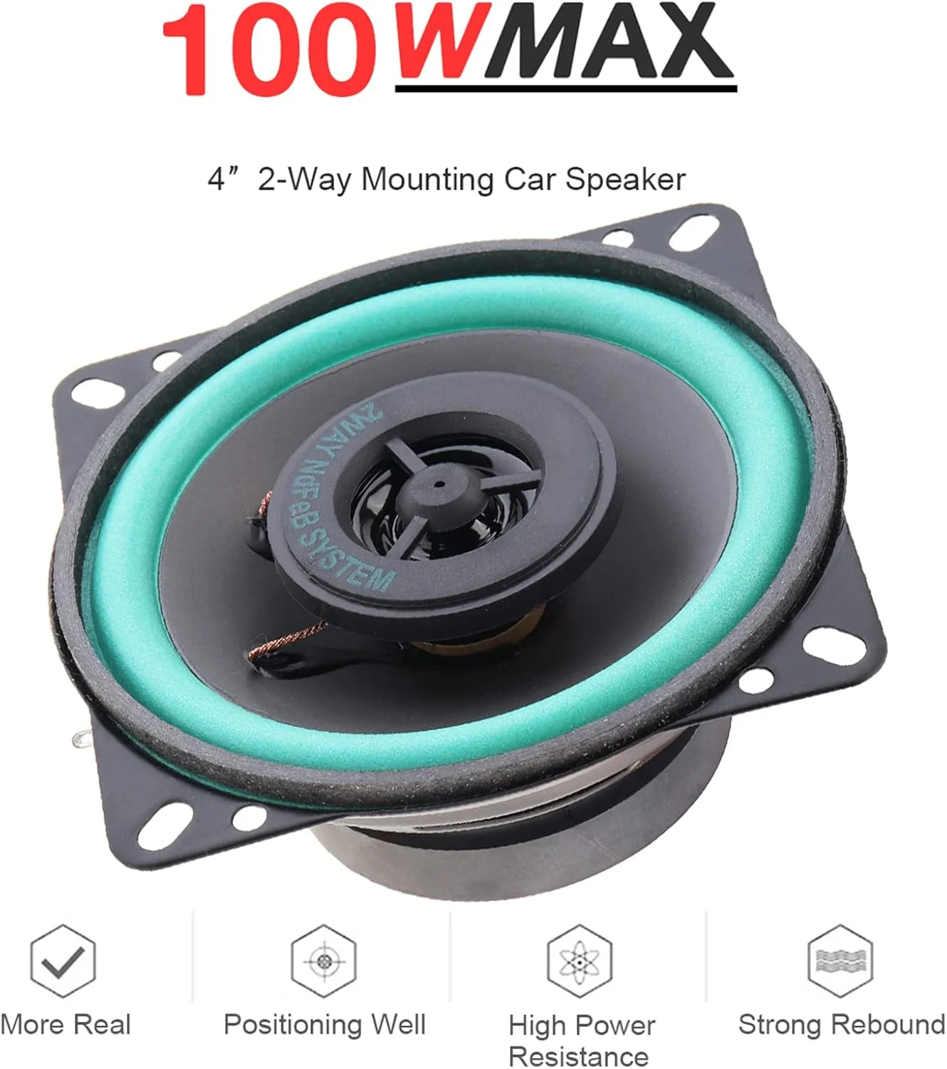 بلندگوی کواکسیال HiFi خودروی جهانی 4 اینچی Labymos، بلندگوی استریوی موسیقی خودکار درب خودرو با فرکانس کامل بلندگوی کواکسیال HiFi خودروی جهانی 4 اینچی Labymos، بلندگوی استریوی موسیقی خودکار درب خودرو با فرکانس کامل