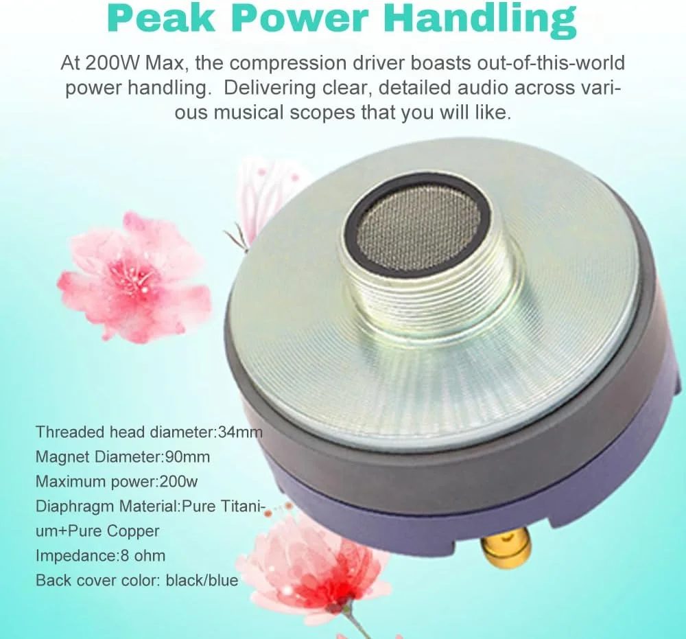 درایور تیوتر فشاری لابیموس 200 وات، تیوتر خودرو با کیفیت بالا، نصب پیچی، لوازم جانبی هورن