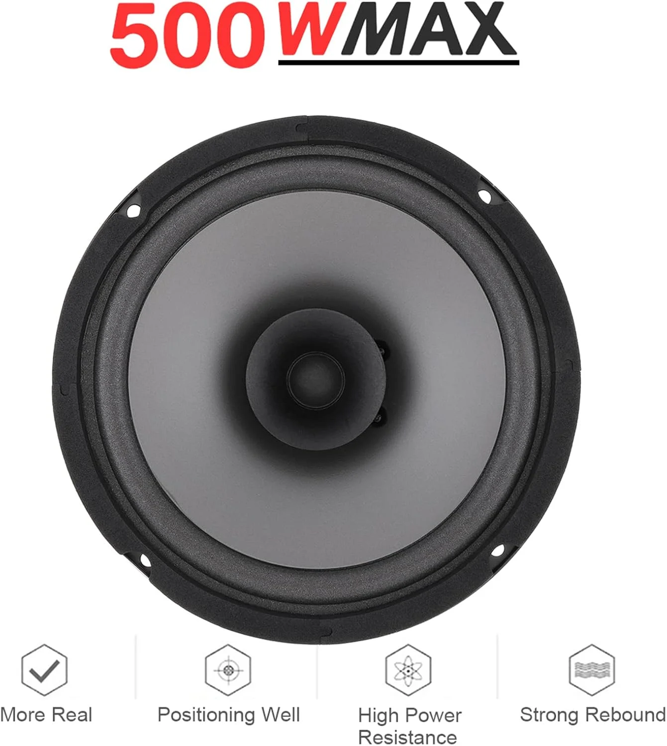 بلندگوی کواکسیال HiFi خودرو Labymos، 6 اینچ، 500 وات، مناسب درب خودرو، استریو موسیقی اتومبیل، بلندگوهای فرکانس کامل بلندگوی کواکسیال HiFi خودرو Labymos، 6 اینچ، 500 وات، مناسب درب خودرو، استریو موسیقی اتومبیل، بلندگوهای فرکانس کامل