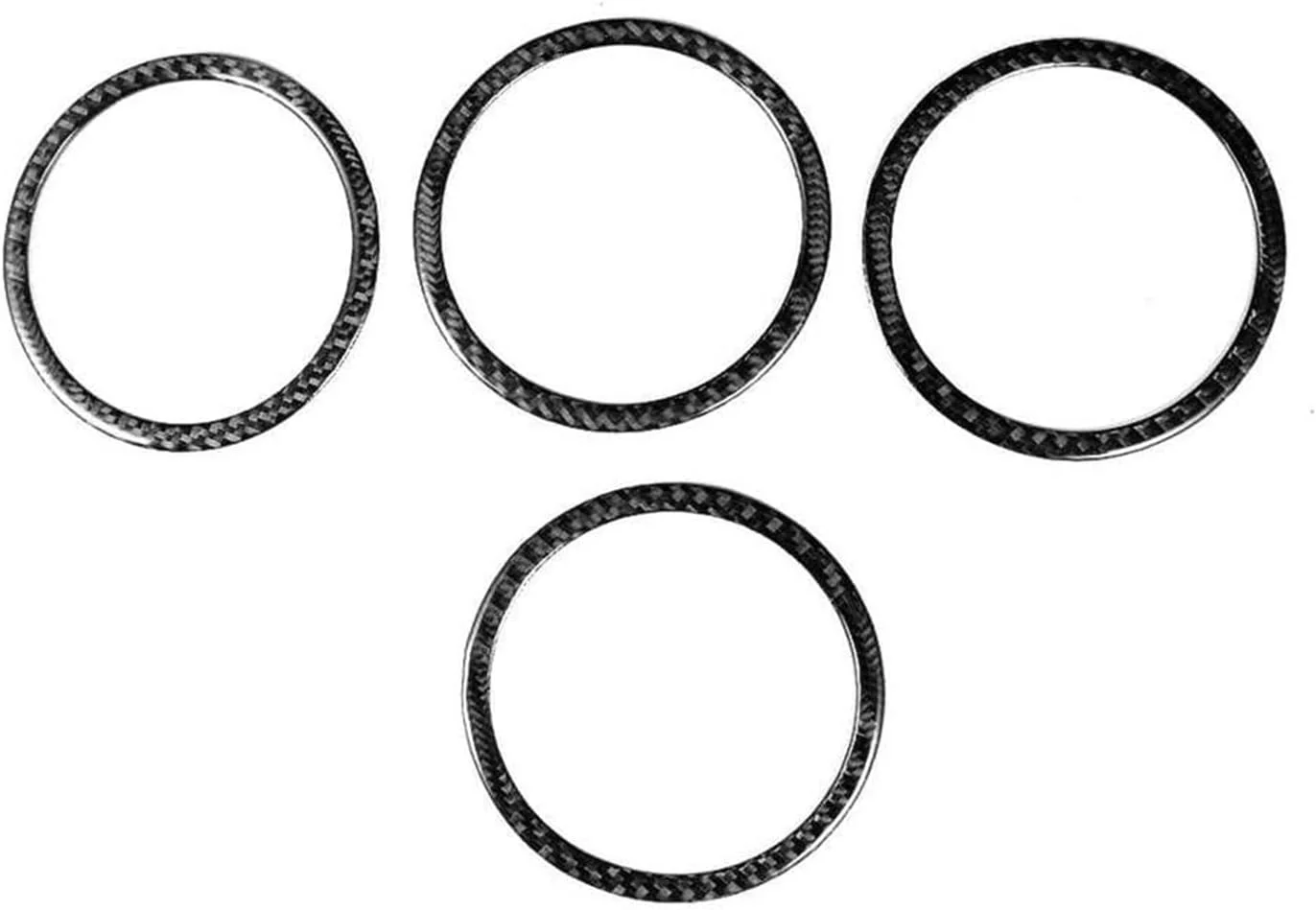 روکش حلقه ای تریم بلندگوی صوتی درب خودرو KUVISA مدل 4 عددی، قاب برچسب فیبر کربنی F25 X3/F26 X4/F07 5GT محافظ پوشش بلندگوی خودرو