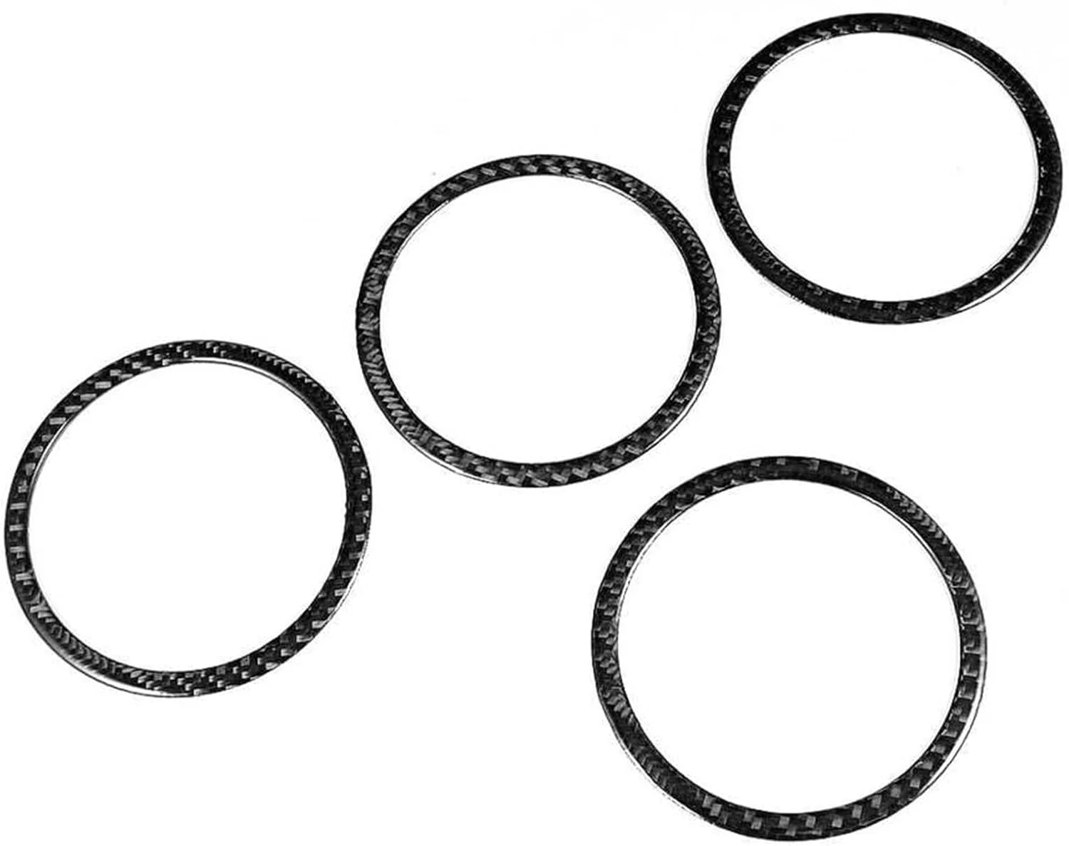 روکش حلقه ای تریم بلندگوی صوتی درب خودرو KUVISA مدل 4 عددی، قاب برچسب فیبر کربنی F25 X3/F26 X4/F07 5GT محافظ پوشش بلندگوی خودرو