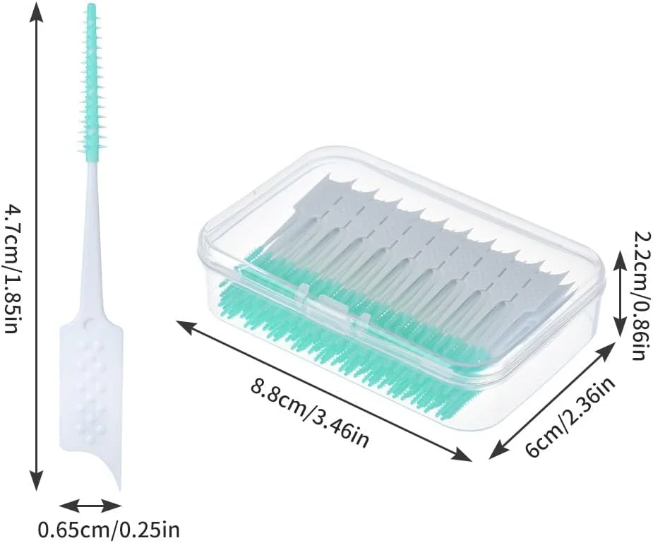 200 عدد نخ دندان، برس بین دندانی دو منظوره سیلیکونی نرم، خلال دندان یکبار مصرف، مناسب برای تمیز کردن دندان، 100 عدد سبز و 100 عدد آبی 200 عدد نخ دندان، برس بین دندانی دو منظوره سیلیکونی نرم، خلال دندان یکبار مصرف، مناسب برای تمیز کردن دندان، 100 عدد سبز و 100 عدد آبی