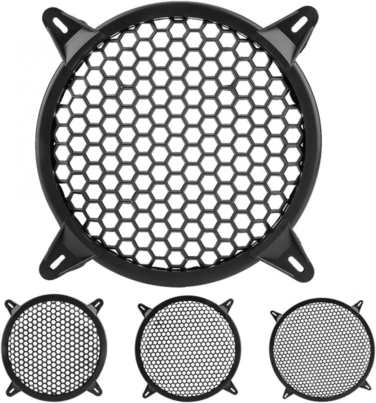 محافظ توری بلندگوی ووفر خودرو کوویسا، 6 اینچ/8 اینچ/10 اینچ/12 اینچ، جنس ABS، اصلاح بلندگو، محافظت، لوازم جانبی خودرو، مشکی (12 اینچ) محافظ توری بلندگوی ووفر خودرو کوویسا، 6 اینچ/8 اینچ/10 اینچ/12 اینچ، جنس ABS، اصلاح بلندگو، محافظت، لوازم جانبی خودرو، مشکی (12 اینچ)