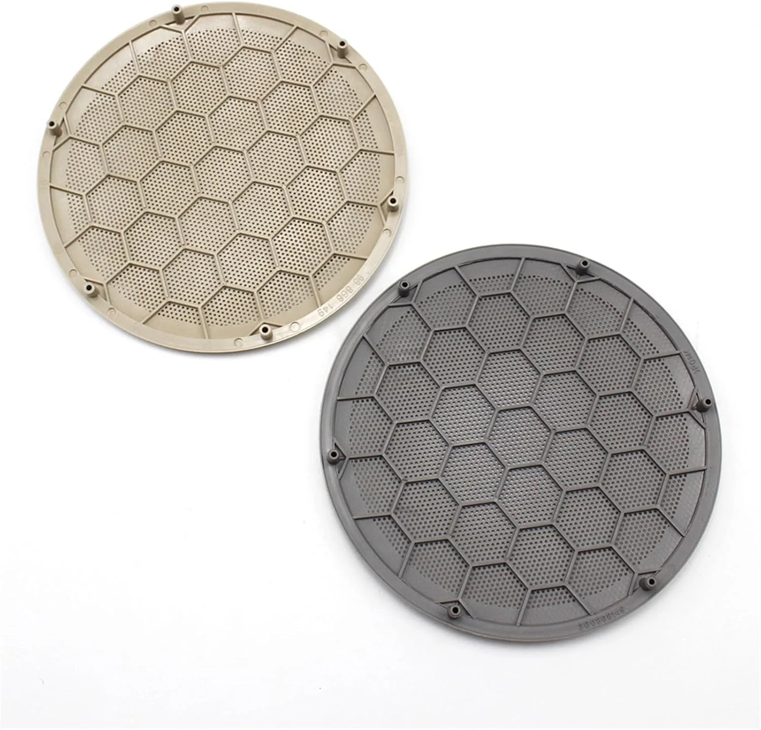 روکش توری بلندگوی درب خودرو KUVISA، مناسب برای فولکس واگن، بیتل، پاسات، B5، جتا، MK4، گلف، GTI 1999-2005 مدل 3B0868149 (1 عدد، بژ)