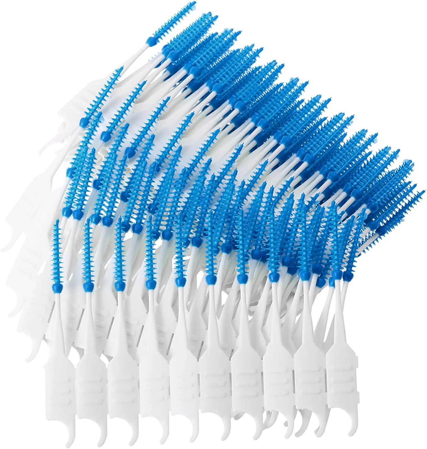 ایکم 400 عدد مسواک بین دندانی دو سر برس های سیلیکونی بین دندانی (آبی و سبز) ایکم 400 عدد مسواک بین دندانی دو سر برس های سیلیکونی بین دندانی (آبی و سبز)