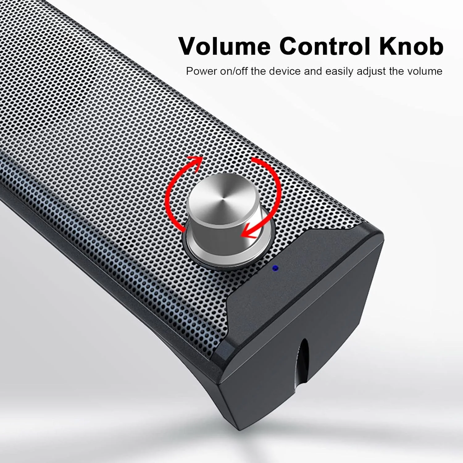 تجهیزات صوتی ایرووامی، بلندگوهای کامپیوتر V-181 برای دسکتاپ، بلندگوی USB با صدای استریو، ورودی AUX، ساب ووفر خانگی، ساندبار جداشدنی با کنترل برای کامپیوتر، لپ تاپ، تلفن