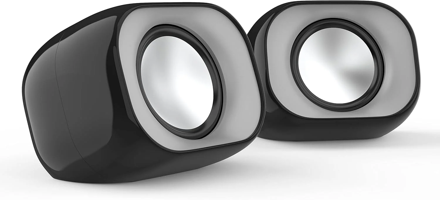 اسپیکر رومیزی سیم دار USB مینی HP DHS-2111 استریو چند رسانه ای ساب ووفر برای خانه، لپ تاپ و نوت بوک