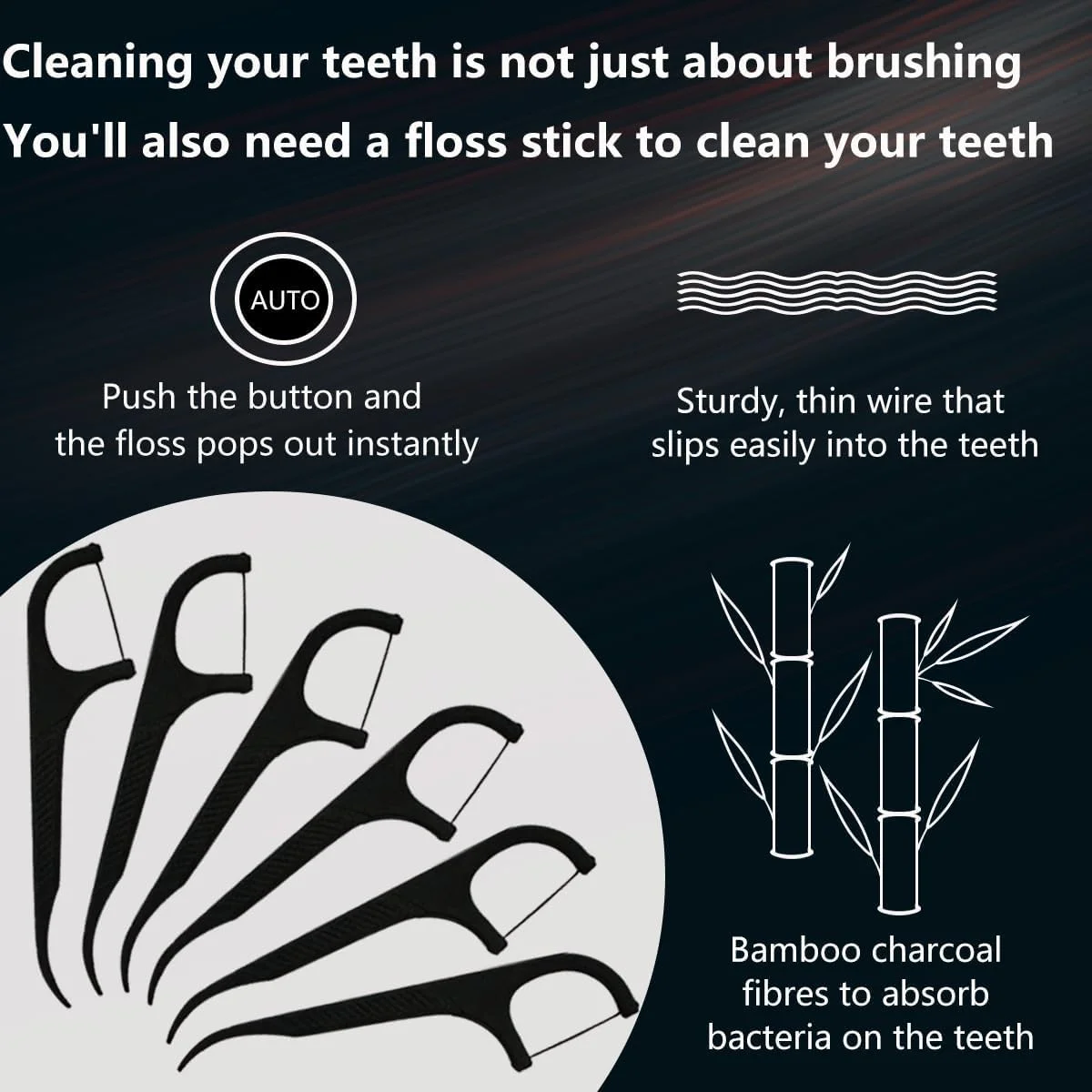 جعبه نخ دندان قابل حمل NALACAL، جعبه نخ دندان مشکی، جعبه نخ دندان بازشو با فشار چپ و راست، جعبه نخ دندان قابل شارژ شامل 88 عدد نخ دندان بدون طعم جعبه نخ دندان قابل حمل NALACAL، جعبه نخ دندان مشکی، جعبه نخ دندان بازشو با فشار چپ و راست، جعبه نخ دندان قابل شارژ شامل 88 عدد نخ دندان بدون طعم