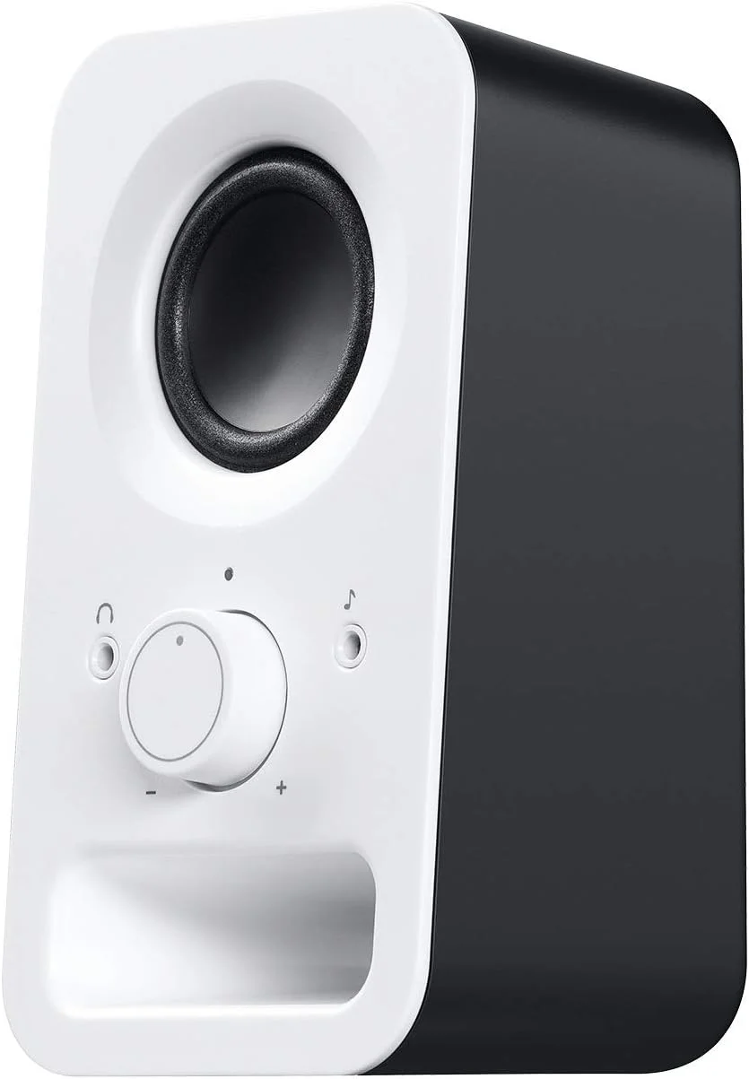 اسپیکر استریو چندرسانهای فشرده Logitech Z150، دوشاخه EU، ورودی صوتی 3.5 میلیمتری، کنترلهای یکپارچه، جک هدفون، کامپیوتر/تلفن هوشمند/تبلت/پخشکننده موسیقی - سفید برفی اسپیکر استریو چندرسانهای فشرده Logitech Z150، دوشاخه EU، ورودی صوتی 3.5 میلیمتری، کنترلهای یکپارچه، جک هدفون، کامپیوتر/تلفن هوشمند/تبلت/پخشکننده موسیقی - سفید برفی