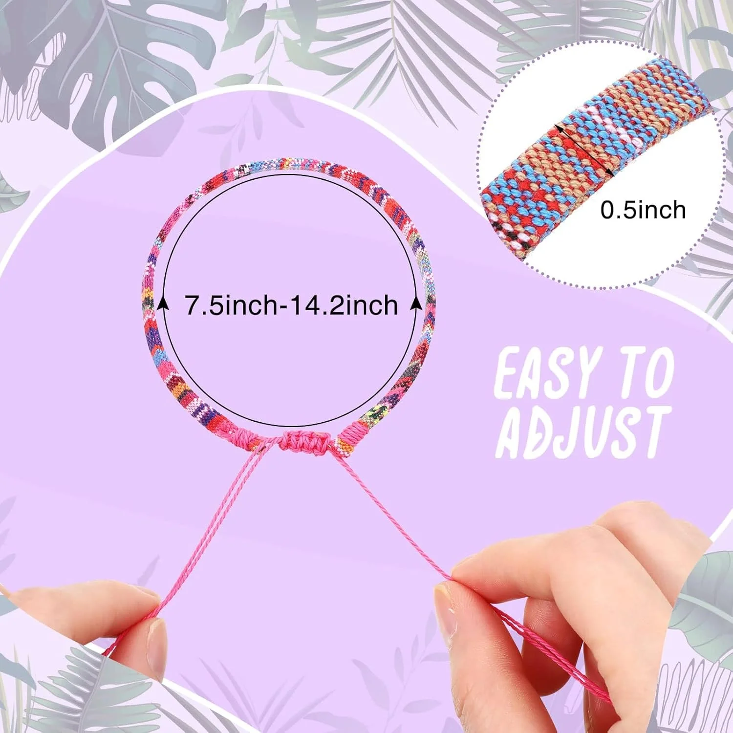 KASTWAVE طناب دست ساز بافته شده، 12 عدد دستبند بوهمی، دستبندهای بافته قابل تنظیم، دستبندهای مچی عمده، دستبند دوستی بافته شده برای زنان و مردان (مدل تصادفی) KASTWAVE طناب دست ساز بافته شده، 12 عدد دستبند بوهمی، دستبندهای بافته قابل تنظیم، دستبندهای مچی عمده، دستبند دوستی بافته شده برای زنان و مردان (مدل تصادفی)