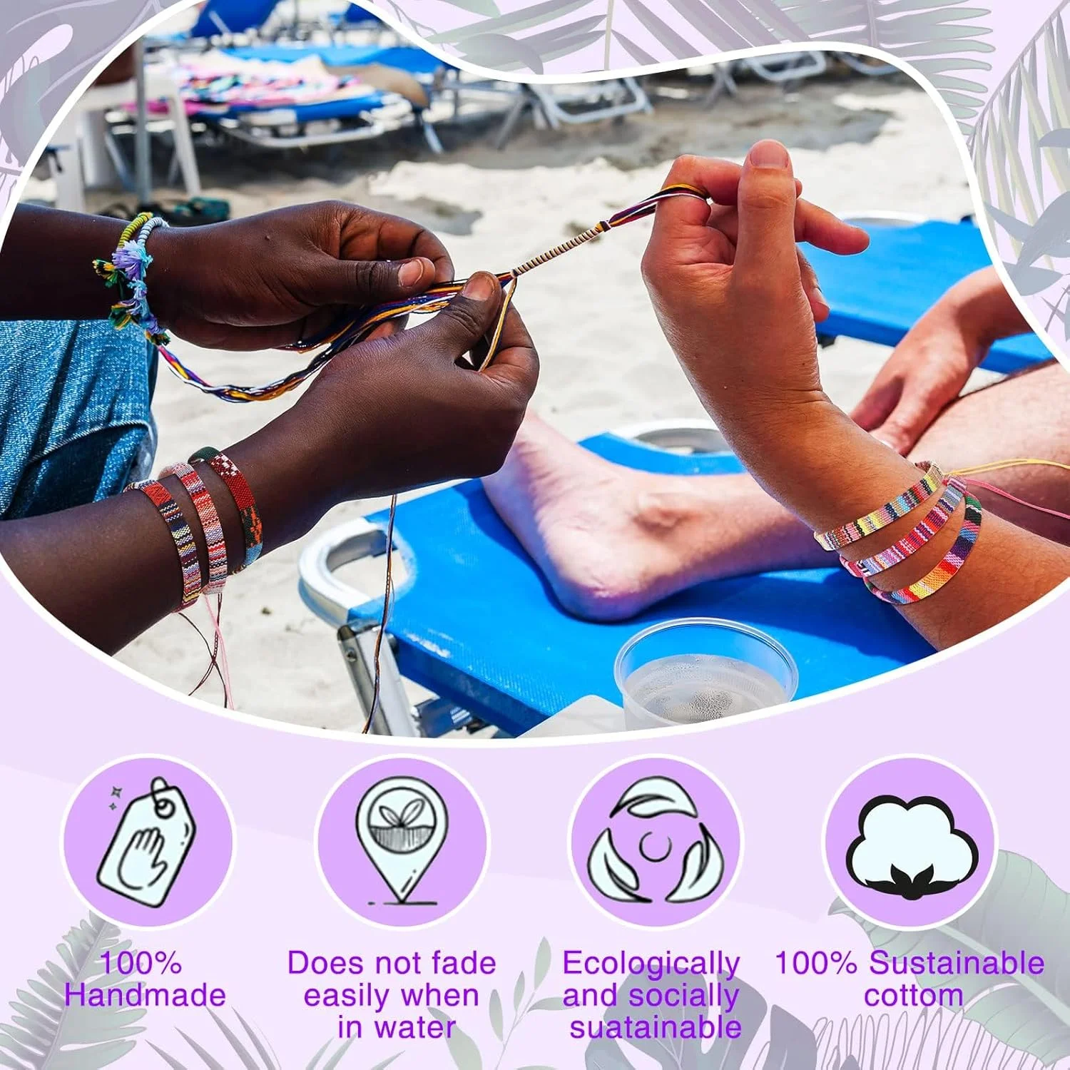 KASTWAVE طناب دست ساز بافته شده، 12 عدد دستبند بوهمی، دستبندهای بافته قابل تنظیم، دستبندهای مچی عمده، دستبند دوستی بافته شده برای زنان و مردان (مدل تصادفی) KASTWAVE طناب دست ساز بافته شده، 12 عدد دستبند بوهمی، دستبندهای بافته قابل تنظیم، دستبندهای مچی عمده، دستبند دوستی بافته شده برای زنان و مردان (مدل تصادفی)