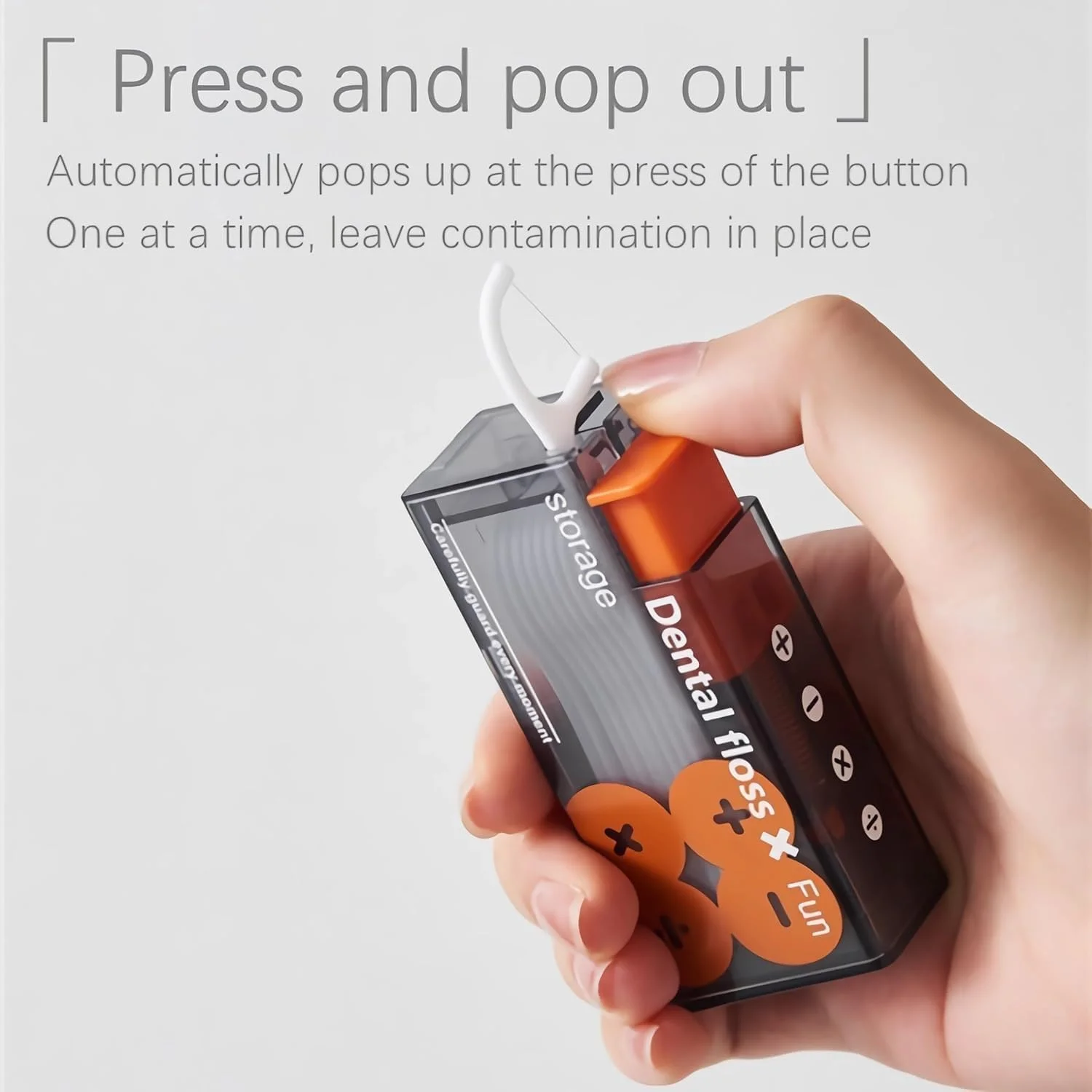 بسته 2 عددی نخ دندان اتوماتیک قابل حمل، نگهداری 10 نخ دندان در جعبه نخ دندان، سازمان دهنده نخ دندان قابل شارژ، قابل استفاده مجدد، دکمه فشاری برای بیرون انداختن، یکی در یک زمان، مناسب برای قرار ملاقات، مسافرت، کافه تریا، هتل ها