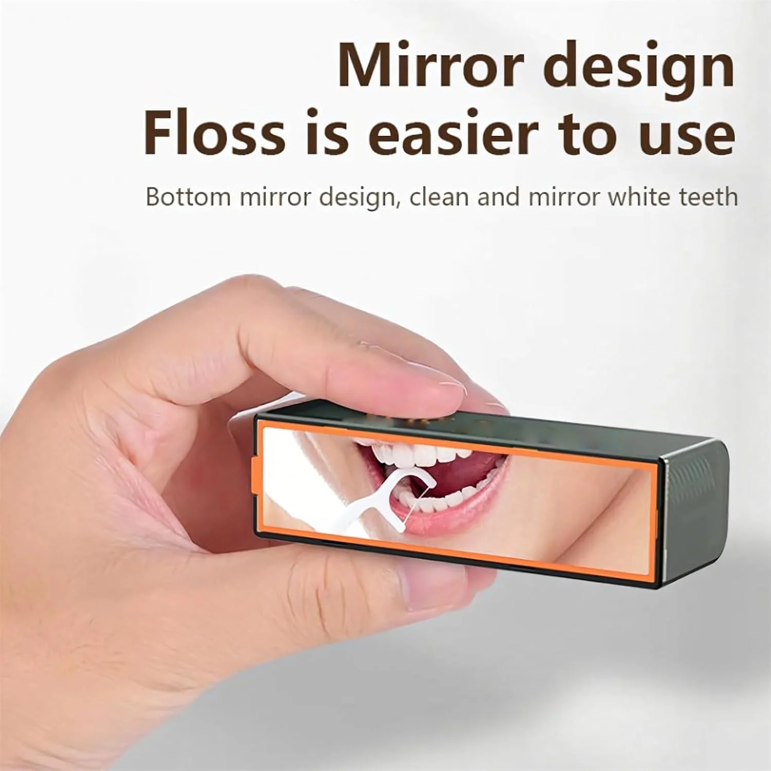 جا نخ دندان مسافرتی NALACAL با آینه، پخش کننده نخ دندان مسافرتی قابل حمل برای تمیز کردن دندان، لوازم ضروری مسافرتی، نگهدارنده نخ دندان برای شام، قرار ملاقات، مسافرت، مهمانی (10 عدد)