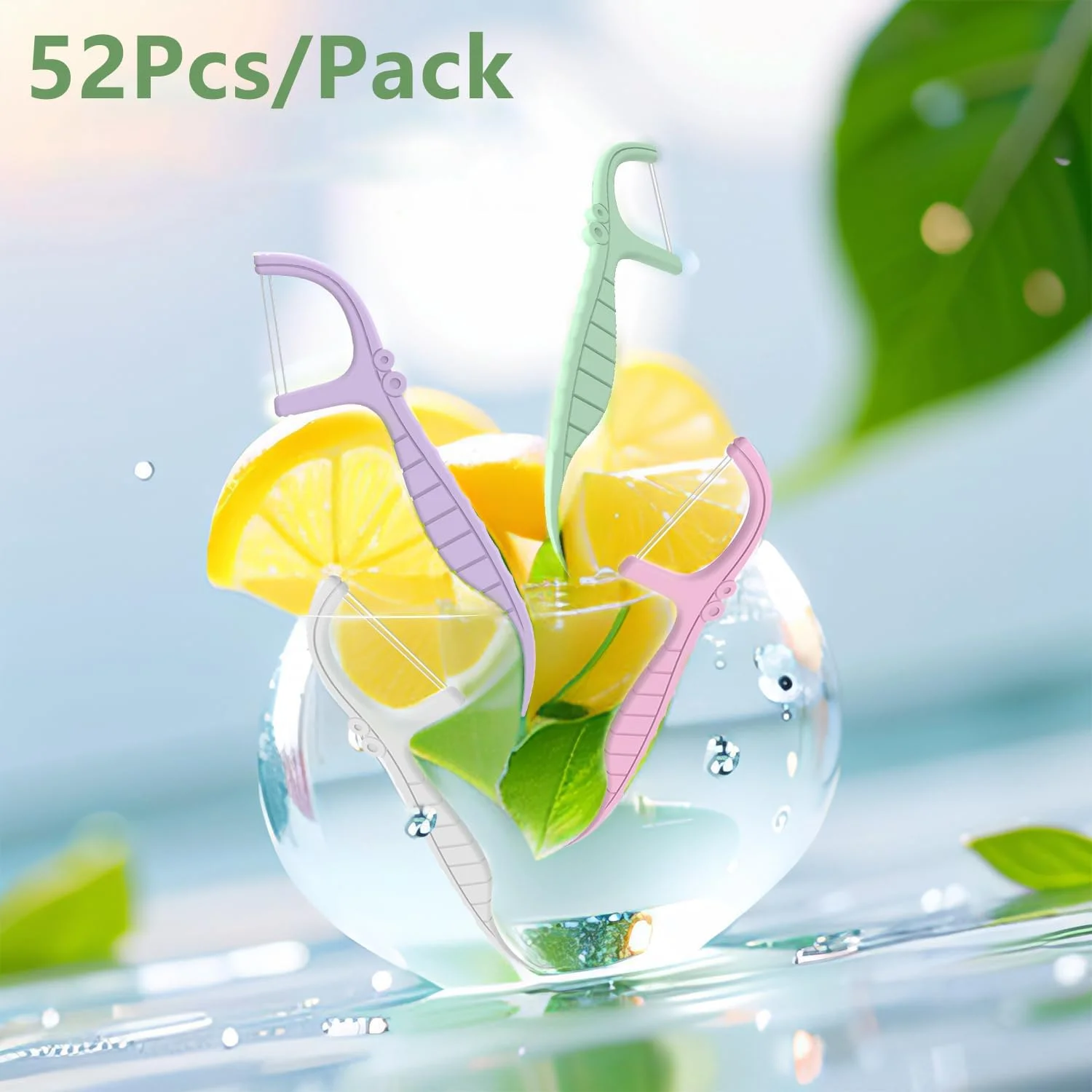 خلال دندان نالاکال با جعبه مسافرتی، خلال دندان دو خط طعم نعناع و خلال دندان با محفظه دو طرفه برای بهداشت دهان و دندان بنفش 2 جعبه