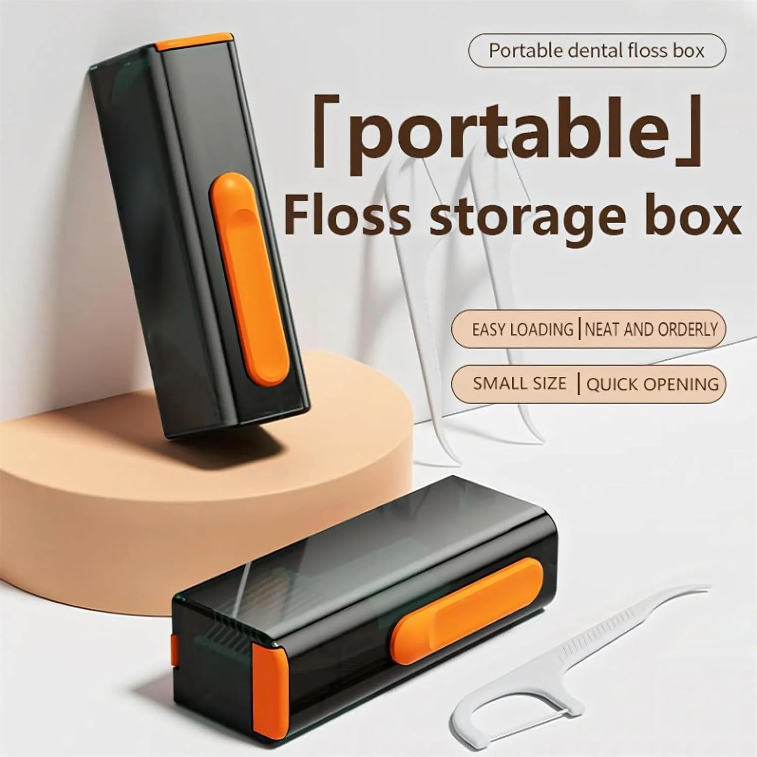 جا نخ دندان مسافرتی NALACAL با آینه، پخش کننده نخ دندان مسافرتی قابل حمل برای تمیز کردن دندان، لوازم ضروری مسافرتی، نگهدارنده نخ دندان برای شام، قرار ملاقات، مسافرت، مهمانی (10 عدد)