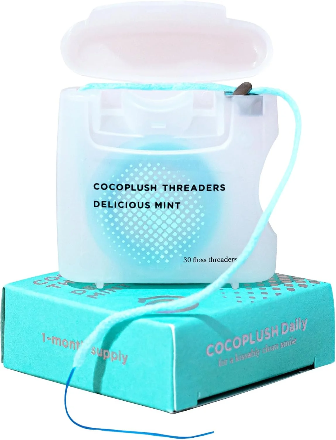 نخ دندان CocoPlush Cocofloss، نخ دندان برای ایمپلنت، بریج و ارتودنسی، نعناع، موم اندود، مراقبت از دهان و دندان طراحی شده توسط دندانپزشک با روغن نارگیل، 30 عدد در هر بسته نخ دندان CocoPlush Cocofloss، نخ دندان برای ایمپلنت، بریج و ارتودنسی، نعناع، موم اندود، مراقبت از دهان و دندان طراحی شده توسط دندانپزشک با روغن نارگیل، 30 عدد در هر بسته