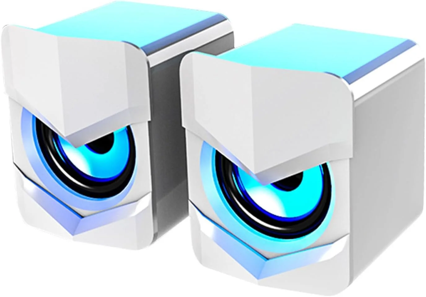 اسپیکر کامپیوتر رومیزی کوچک Irovami V-158 ساب ووفر سوپر باس 3.5 میلی متری سیمی پخش کننده موسیقی ساندباکس USB برای تلفن همراه لپ تاپ جهانی